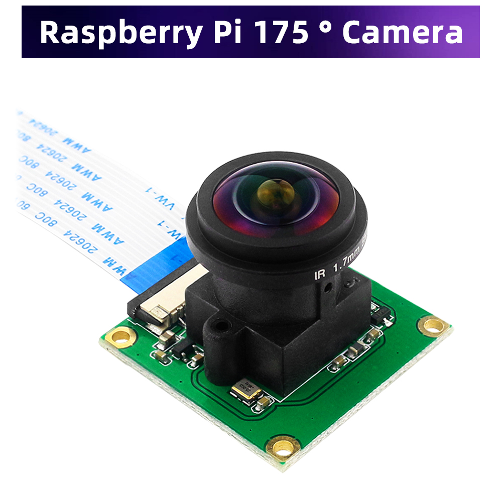 Raspberry Pi Global Shutter Camera Imx296 - Ahududu Pi kamera 175 derece Pi