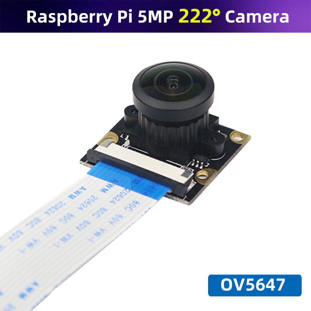 Raspberry Pi Hq Camera Microscope Lens - Ahududu Pi 222 derece balık gözü