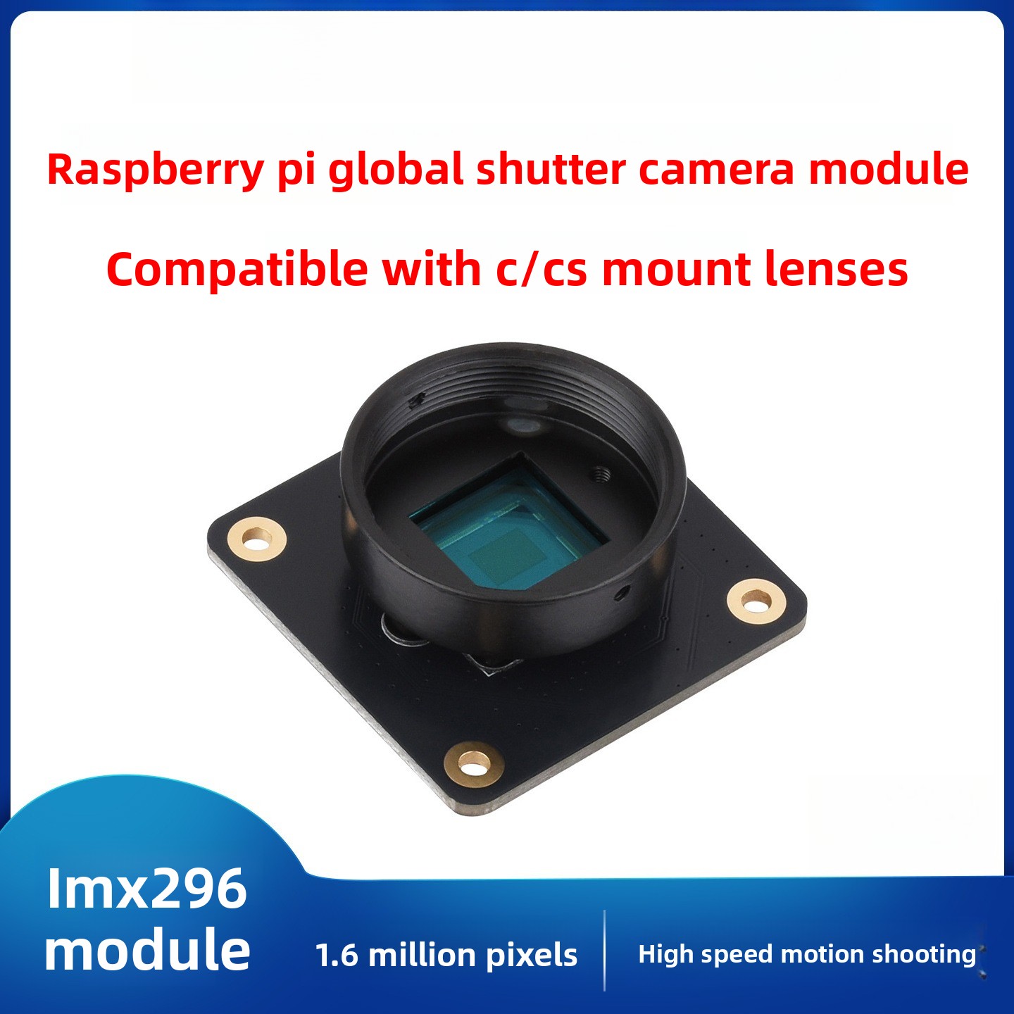 Global Shutter CMOS Sensör Mod - Raspberry Pi Global Shutter Camera Imx296 incelemesi ve fiyatı